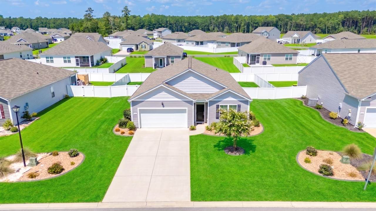 Aerial front view of 1024 Hawks Nest Lane in Conway