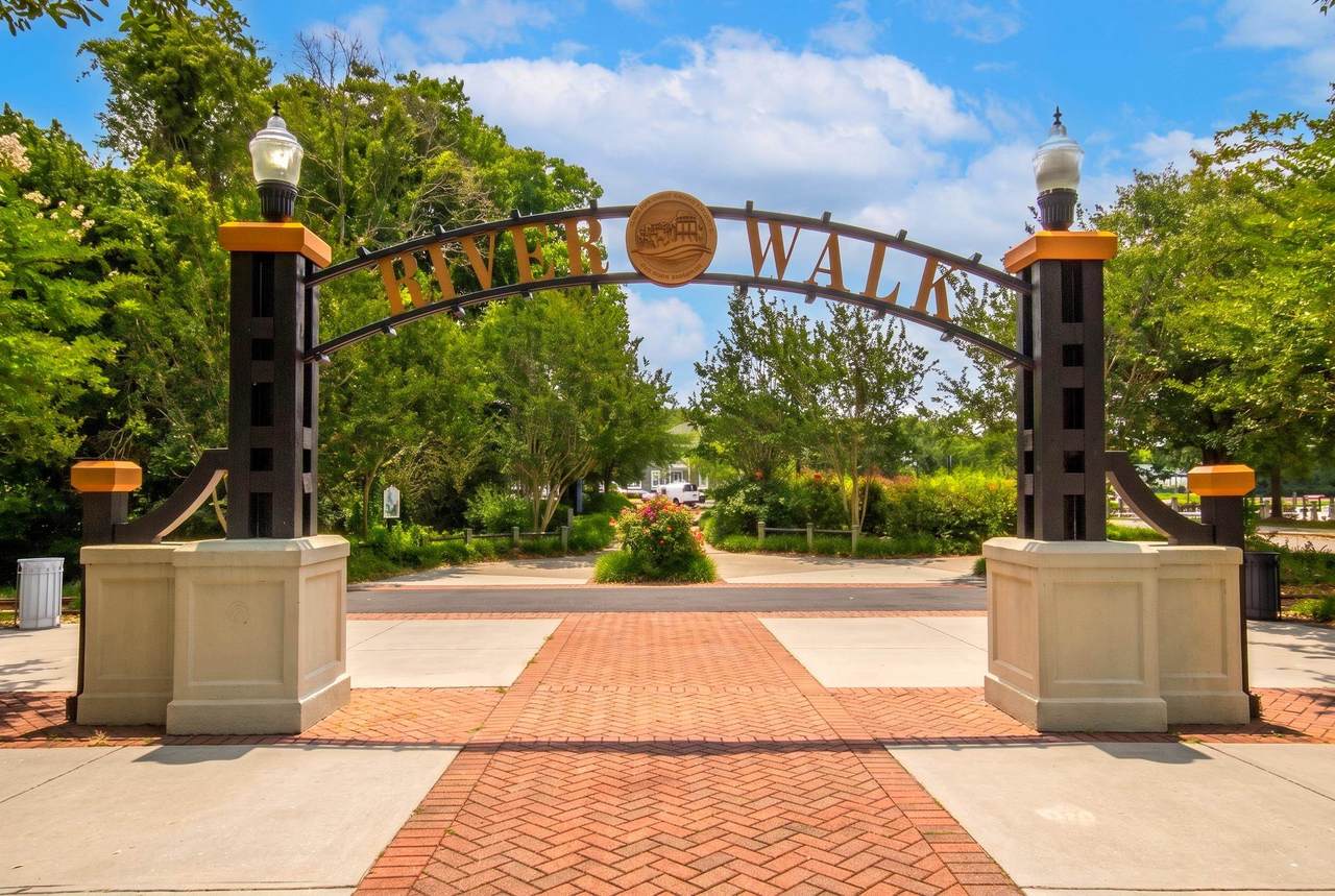 Entrance feature near downtown Conway