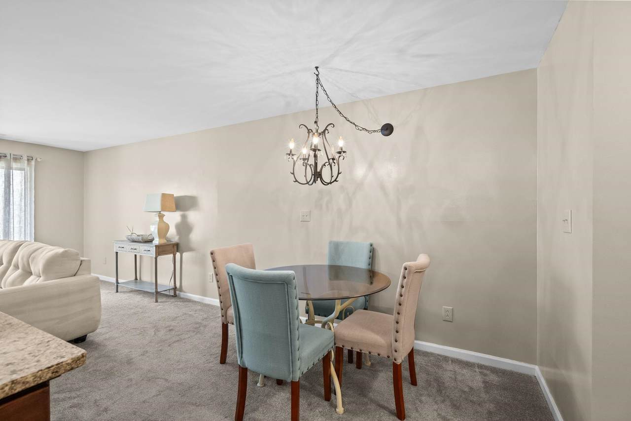 Dining area beside the living room