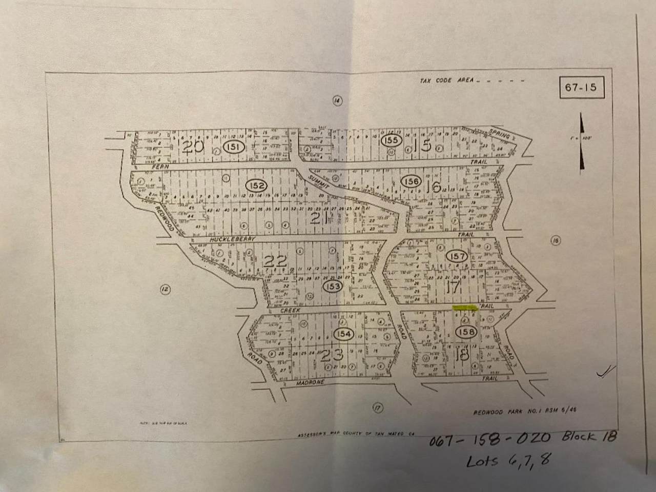 Lots 6 7 & 8 Block 18 Redwood Park Woodside 94062 - Photo 1