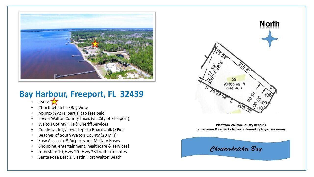 Lot 59 N Sunset Harbour, Freeport, FL 32439 (MLS 940075) Hammock Bay