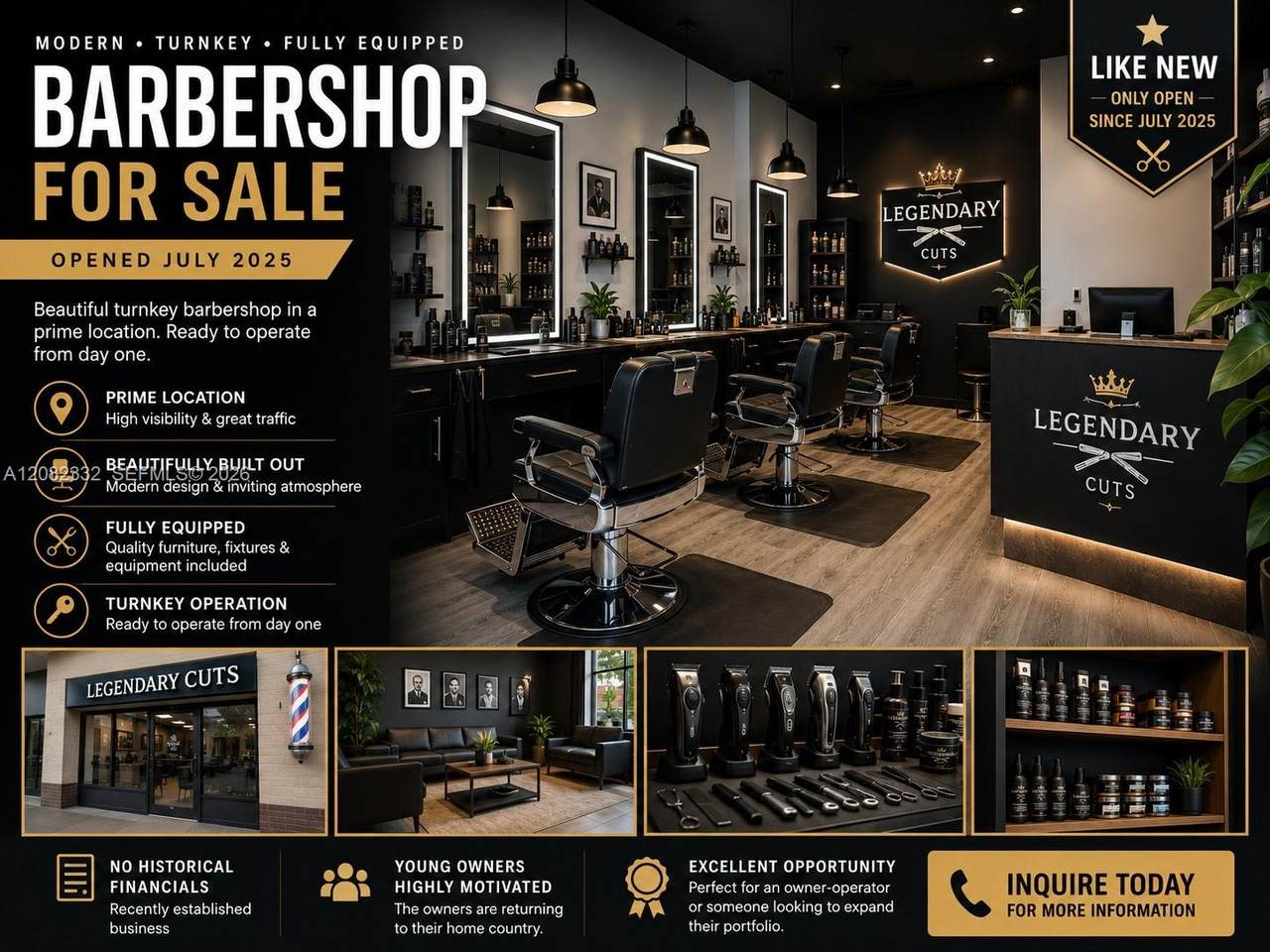  Turnkey Modern Barbershop in Prime Location - Photo 1